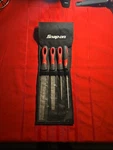 Snap-on Tools SGFMX104 Red Soft Grip Piece Mixed File Set With Kit Bag. Fixed Price $140.00.