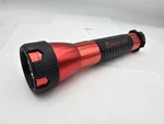 Snap-on Red Aluminum 2 D-cell Battery Flashlight Rubber Grip 10.5" Incandescent. Fixed Price $24.95.