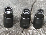 Snap On 3-PIECE Swivel Impact Sockets 3/8" Drive 12 Point 7/16", 1/2", 9/16" New. Fixed Price $39.90.