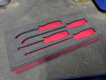 Snap On Red FMMR04B Piece Seal Pick Remover Foam Tool Organizer Storage Tray. Fixed Price $25.00.