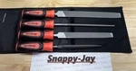 Snap-on Tools New Orange 4PC Instinct Soft Grip Mixed File Set SGHBF500AO. Fixed Price $259.95.