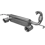 Fox Smart 453 Forfour 2X100MM Sports Exhaust Twin Pipe Original Brabus. Fixed Price $998.11.