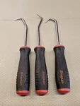 Snap On Tools Sga & Sgcp 3PC Black Red Soft Grip Radiator Pick Set. Fixed Price $77.30.