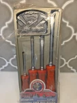 Snap On Mustang 30TH Anniversary 4 Piece Red Screwdriver Set And Belt Buckle. Fixed Price $199.99.