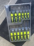 For Snap-on SGDXW120BH 12PC Soft Grip Combination Screwdriver Set Hi-viz Sealed. Fixed Price $275.00.