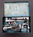 Vintage Imperial Tubing Tool Kit 1225-F Flare & Cutting Set W Metal Case. Fixed Price $144.00.