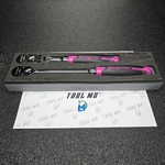 Snap-on Tools Usa New Electric Pink 2PC 3/8" Drive 100 Tooth Cynergy Ratchet Set. Fixed Price $519.00.