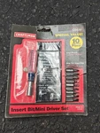 Sears Craftsman Tools Usa Nos Rare Vintage 10PC Insert Bit Mini Driver Set 25630. Fixed Price $79.99.