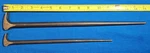 Snap-on 1650 , 1250 Piece Ladys Foot Rolling Head Pry Bar 15" & 12" Long. Fixed Price $70.00.