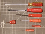 Mac 7PC Screwdriver Set Phillips Flathead Slotted PJRB6AR P204 PG2A PN2A SF5 Red. Fixed Price $90.24.