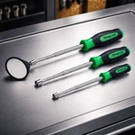 Snap Tools 3 Pieces Kit 2 Pickup & Flexible Inspection Mirror Green !!!. Fixed Price $159.95.