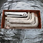 Snap On Tools GAW5K Folding Allen WRENCH+14 Mixed Hex Key Lot 7/64-5/8 Sae. Fixed Price $59.46.