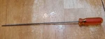 Matco Tools 9.5" Blade Long Thin Flat Tip Red/amber Handle Screwdriver SDPR410. Fixed Price $18.00.