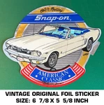 Snap-on 1964 1/2 Mustang American Classic Vintage Original Foil Decal Sticker. Fixed Price $10.12.