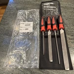 Snap On SGHBF500AO Orange 4 Pc File Handle Set With Pouch New. Fixed Price $239.95.