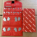 Starrett S167CHZ Radius Gage Set, 1/64-1/2 In, 25 Leaves Made Usa. Fixed Price $225.00.