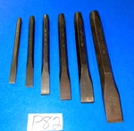 Mac Tools 6 Piece Flat Tip Chisels 4 New 2 Used. Fixed Price $155.00.