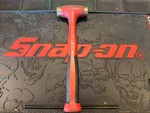 Snap-on HBBT16 16OZ Bronze Tip Dead Blow Hammer Soft Grip Red Usa Made. Fixed Price $115.00.