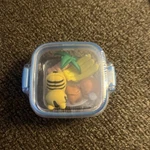 Office Depot Safari Novelty Erasers Pack 4 Plastic Case W/snap Lid New. Fixed Price $8.00.