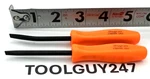 Snap On Tools PBMB5 2PC Orange 5" Length Straight + Bent Mini Pocket Prybar Set. Fixed Price $49.95.