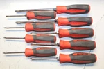 Snap-on Tools Pc Torx Instinct Soft Grip Screwdriver Set T8-T45 SGDTX90BR Us. Fixed Price $175.00.