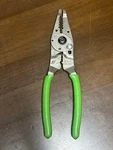 Snap-on PWCS9CF Wire Stripper Green Handle Used. Fixed Price $105.00.