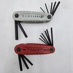 Vintage Craftsman Folding Hex Key Set Lot - 46701 Inch & 46702 Metric Usa Made. Fixed Price $29.99.