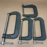 Craftsman Usa C-clamp 66678 8", (2) 66676 6",(1) 66684 4" Deep Lot Of. Fixed Price $66.87.