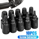 10PS Screw Extractor Easy Out Drill Bits Kit Damaged Bolt Stud Remover Set. Fixed Price $8.96.