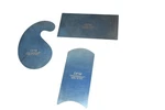 Dfm Toolworks 32 Mil Curved Wood Card Scraper Piece Set Blue Steel Made In Usa. Fixed Price $21.99.
