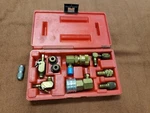 Blue-point Air Conditioning Adapter Set 9 Piece PB45A Case PB45B Usa Good ACT600. Fixed Price $44.95.
