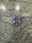 Snap On 2 Pc Power Blue Mini Poket Prybar Set Straight, Bent PBMS5, PBMB5PB. Fixed Price $57.95.