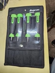 Snap-on Tools New Green 4PC Composite Handle Soft Grip Chisel Set CHSL400G. Fixed Price $139.99.