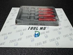 Snap-on Tools Usa New 4-PIECE Red Mini Hard Handle Awl Hook Pick Set ASA204BR. Fixed Price $149.95.