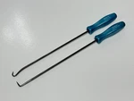 New Snap-on Usa 2PC 3ASHLB & 3ASHL90B Hook Pearl Blue Long Pick Set Lot. Fixed Price $89.99.