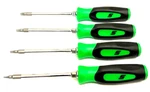 New Snap-on SGTX40BG 4-PIECE Green Soft Grip Mini Torx Screwdriver Set. Fixed Price $62.99.