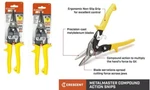 2 Brand New Pair Wiss M3R Metalmaster 9-3/4" Compound Action Snips. Fixed Price $34.99.