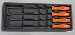 Snap-on Tools Piece Orange Mini Hard Handle Long Pick Awl Set ASAL204B. Fixed Price $95.00.