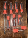 Snap-on Instinct Orange Soft Handled 9-PIECE Screwdriver Set SGDX80BO. Fixed Price $150.00.