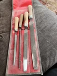 Snap-on Tool Body Shop Repair HB500 File Set 4 Piece Lot With Pouch Holder. Fixed Price $57.98.