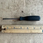 Snap-on SDD143 Flathead Screwdriver Slotted Regular Black Handle 6" Long. Fixed Price $27.00.