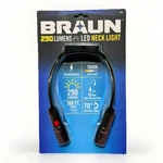 Braun 290 Lumen Led Neck Light Rechargeable. Jogging. Work. Mechanic. Fixed Price $29.53.