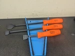#BM729 Snap Tools Usa 3PC Rigid Carbon Scraper Set Orange Hard Handle. Fixed Price $149.95.