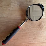 Mac Tool 3" Round Telescopic Lighted Inspection Mirror 6-3/4" 30" MHTLM3. Fixed Price $39.95.