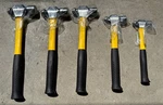 Matco Tools 5 Piece Ball Peen Hammer Set Yellow. Fixed Price $250.00.