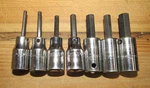 Matco Lot Of 7 Hex Socket Drivers , 3/8 All In Good Condition. Fixed Price $36.50.