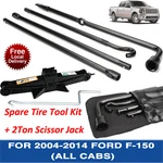 Oem Replacement 2004-2014 Ford F150 Spare Tire Tool Kit With 2T Scissor Jack. Fixed Price $60.59.