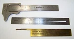 General No. 310 Stainless 6-INCH Ruler- Cherry Rivet Gage- K-d #2527 5" Caliper. Fixed Price $19.95.