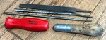 Snap On Tools File Handle Threaded Screwdriver Hard Red Set Lot Wooden Round. Fixed Price $40.00.