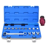 Yuesstloo 15PCS Universal Ratcheting Serpentine Belt Tool Set, Blue Case. Fixed Price $52.37.